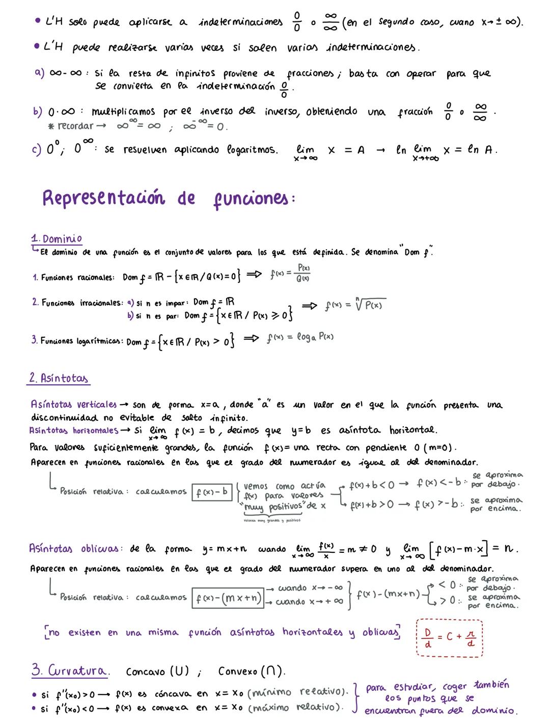 DERIVADAS ¥ REPRESENTACIÓN
1.Función derivada:
f'(x)
= lim f(x+h) - f (x)
h→ O
h
DEFINICIÓN: Una derivada es la pendiente
de la recta tangen