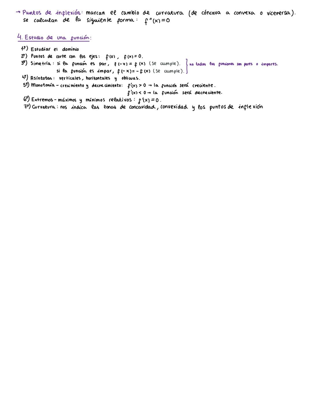 DERIVADAS ¥ REPRESENTACIÓN
1.Función derivada:
f'(x)
= lim f(x+h) - f (x)
h→ O
h
DEFINICIÓN: Una derivada es la pendiente
de la recta tangen