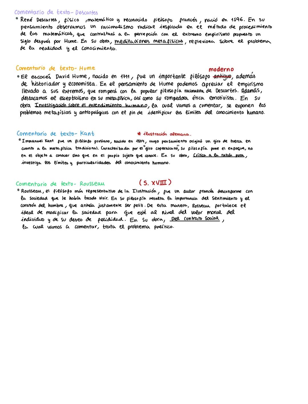 #RESUMEN FILOSOFÍA =
DESCARTES Racionalista: podemos conocer todo a través de la razón →¿CÓMO? > siguiendo un método basado en ee
4 reglas
1