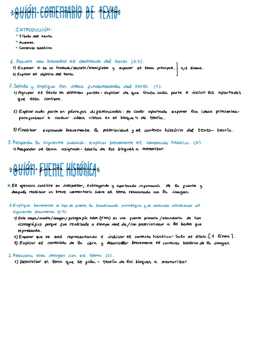 • Quión- COMENTARIO DE *EX*0-
INTRODUCCIÓN:
• Título del texto.
• Autores.
• Contexto histórico.
1. Resuma con brevedad ee contenido del tex