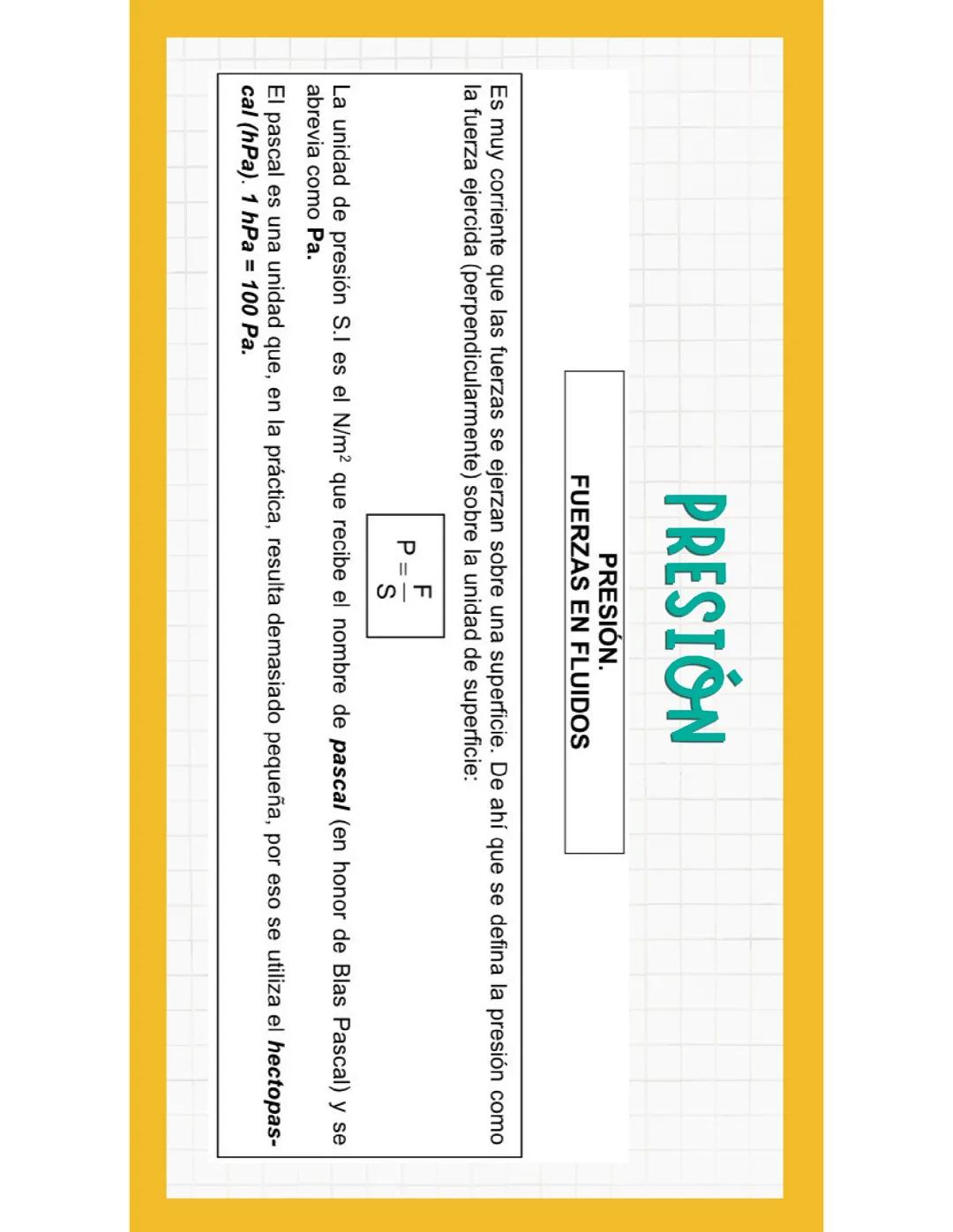 Presión: Principio de Pascal y su Aplicación en un Elevador Hidráulico