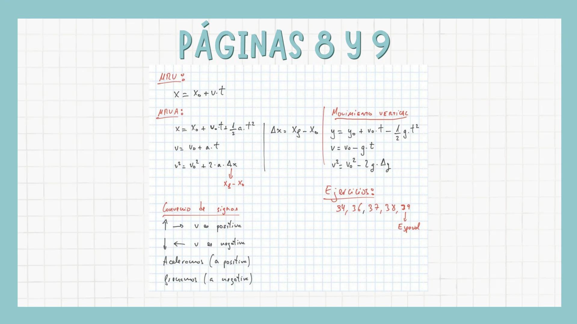 # MRU & MRUA
Movimiento rectilíneo y uniforme
El movimiento rectilíneo y uniforme es el que lleva un cuerpo que se mueve
con vector veloci