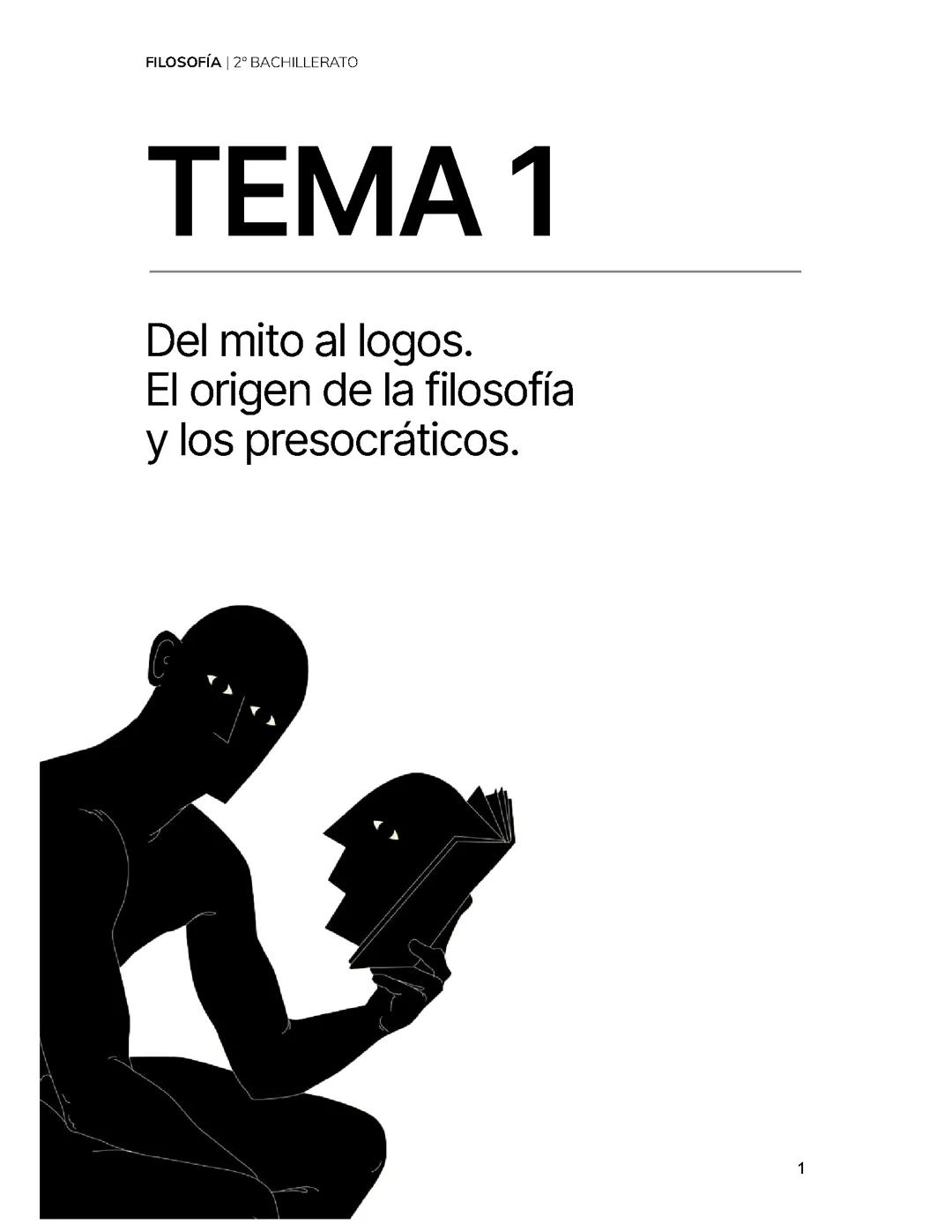 Tema 1, Orígen filo + presocráticos