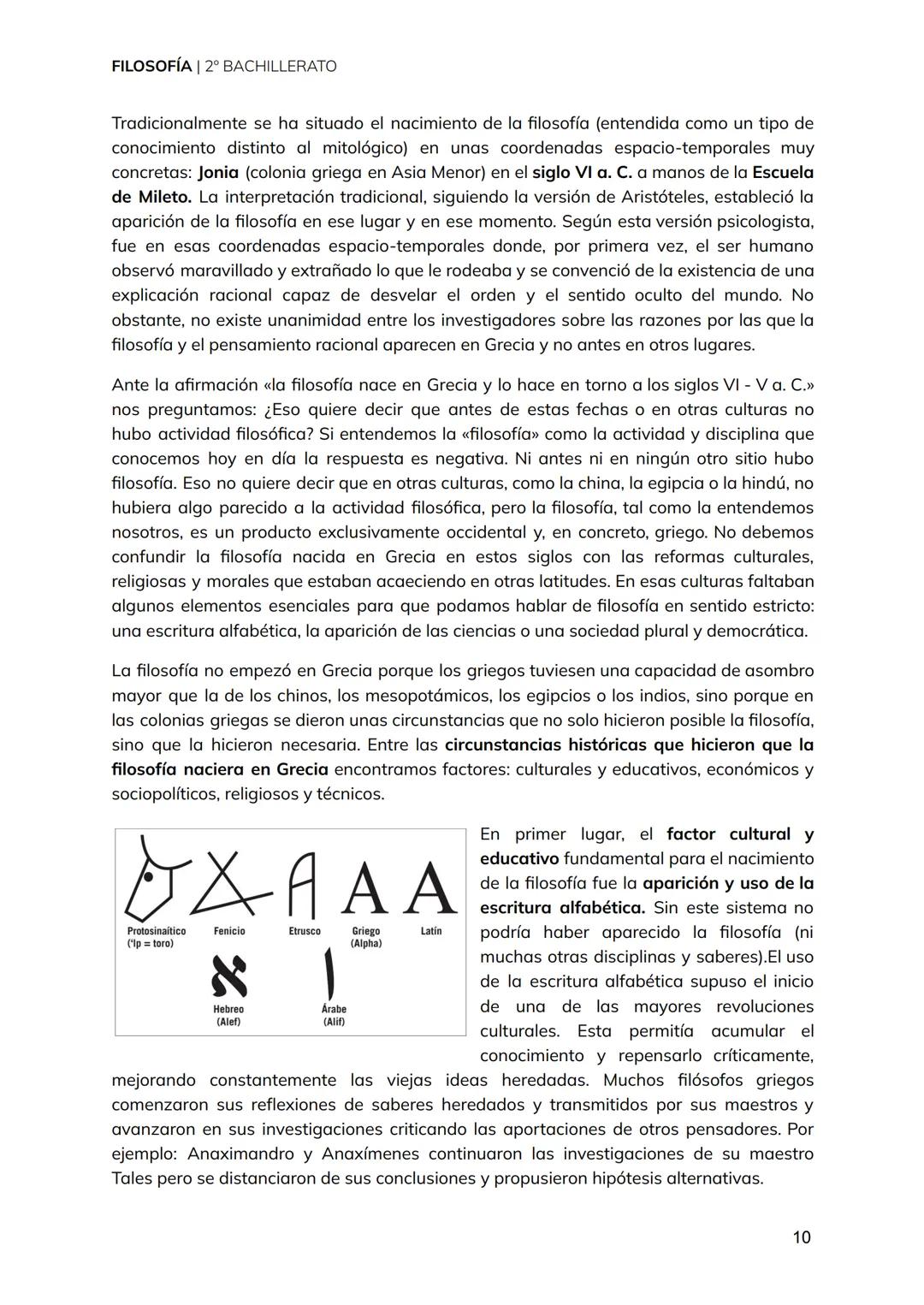 FILOSOFÍA | 2° BACHILLERATO
TEMA 1
Del mito al logos.
El origen de la filosofía
y los presocráticos.
1 FILOSOFÍA | 2° BACHILLERATO
1. El pen