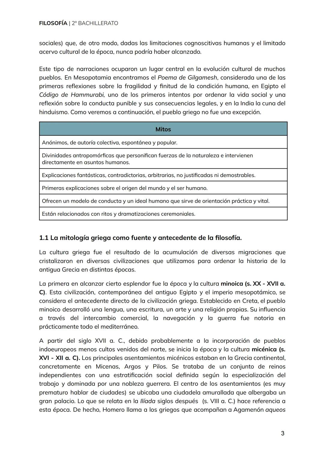 FILOSOFÍA | 2° BACHILLERATO
TEMA 1
Del mito al logos.
El origen de la filosofía
y los presocráticos.
1 FILOSOFÍA | 2° BACHILLERATO
1. El pen