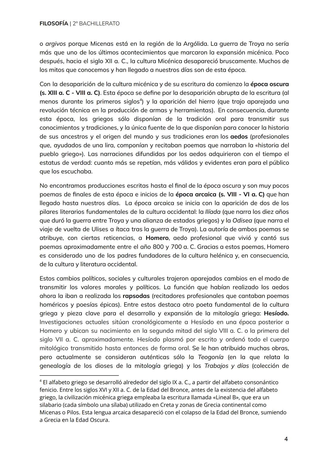 FILOSOFÍA | 2° BACHILLERATO
TEMA 1
Del mito al logos.
El origen de la filosofía
y los presocráticos.
1 FILOSOFÍA | 2° BACHILLERATO
1. El pen