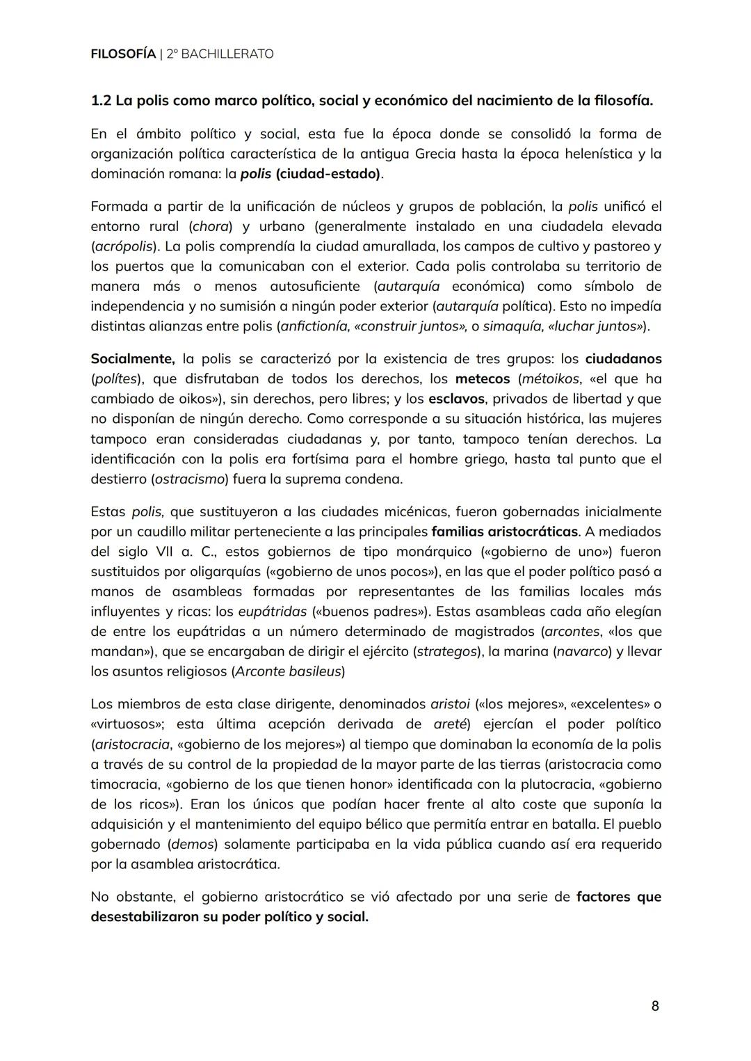 FILOSOFÍA | 2° BACHILLERATO
TEMA 1
Del mito al logos.
El origen de la filosofía
y los presocráticos.
1 FILOSOFÍA | 2° BACHILLERATO
1. El pen