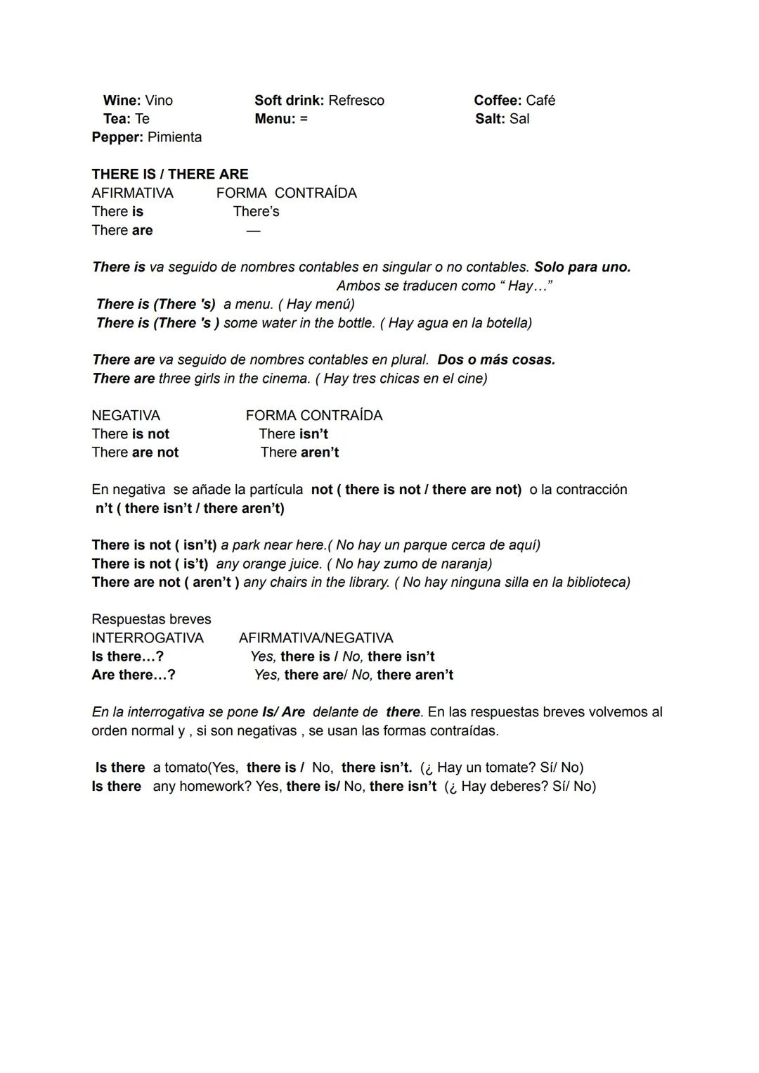 Unidad 1
Vocabulario
Chair: Silla
Dictionary: Diccionario
Pencil: Lápiz
Desk: Escritorio
Notebook: Cuaderno
Pen: Bolígrafo
Book: Libro
Boa