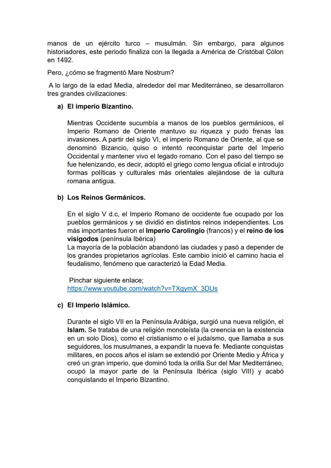 # TEMA 1¿Cómo se fragmentó la unidad del Mediterráneo?
En este tema aprenderemos:
- Cómo las invasiones bárbaras provocaron el inicio de l