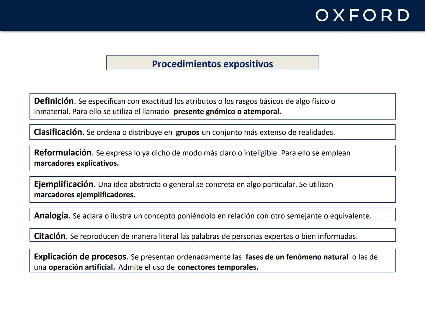 # OXFORD
# UNIDAD 3. Las formas
de organización textual
Lengua castellana y Literatura
1º Bachillerato # OXFORD
# Los géneros discursivos