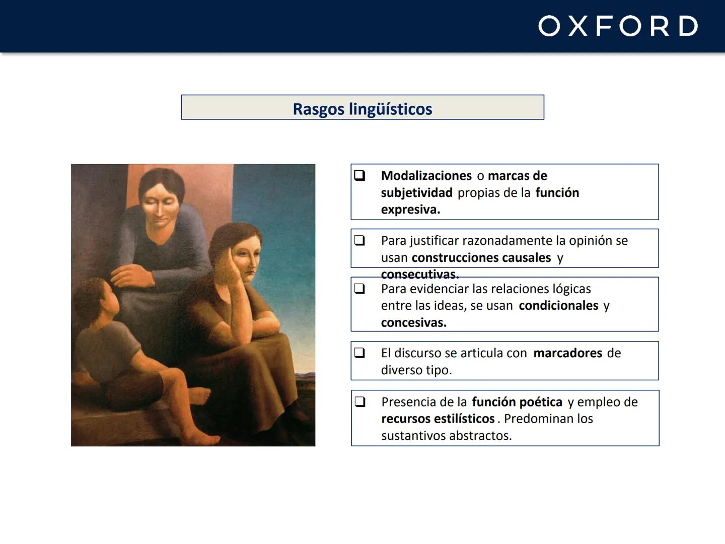 # OXFORD
# UNIDAD 3. Las formas
de organización textual
Lengua castellana y Literatura
1º Bachillerato # OXFORD
# Los géneros discursivos