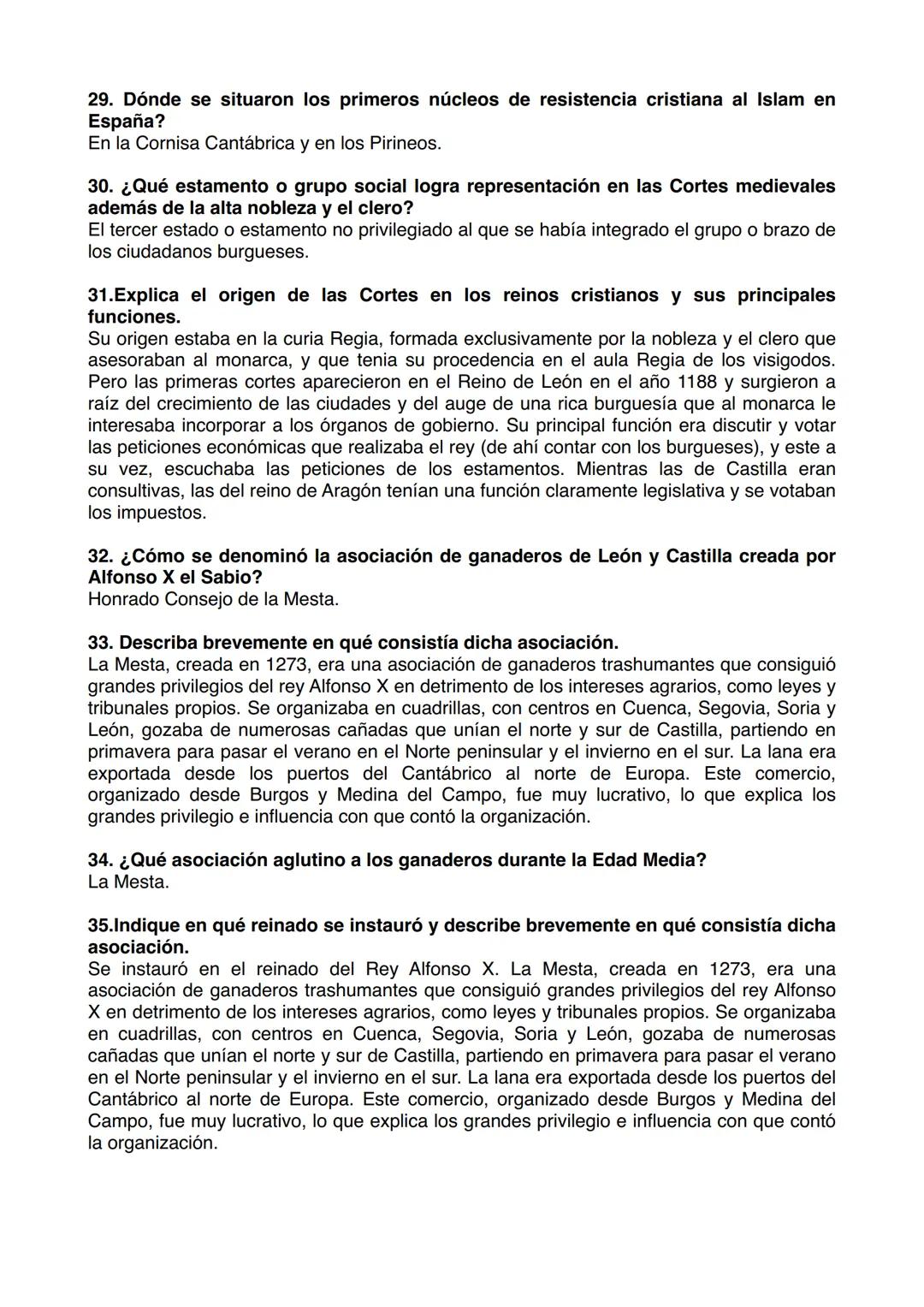 Historia de España 2º Bachillerato
Bloque 1
Preguntas cortas
1. Enumera las etapas en que se divide la Prehistoria.
Paleolítico, Neolítico y