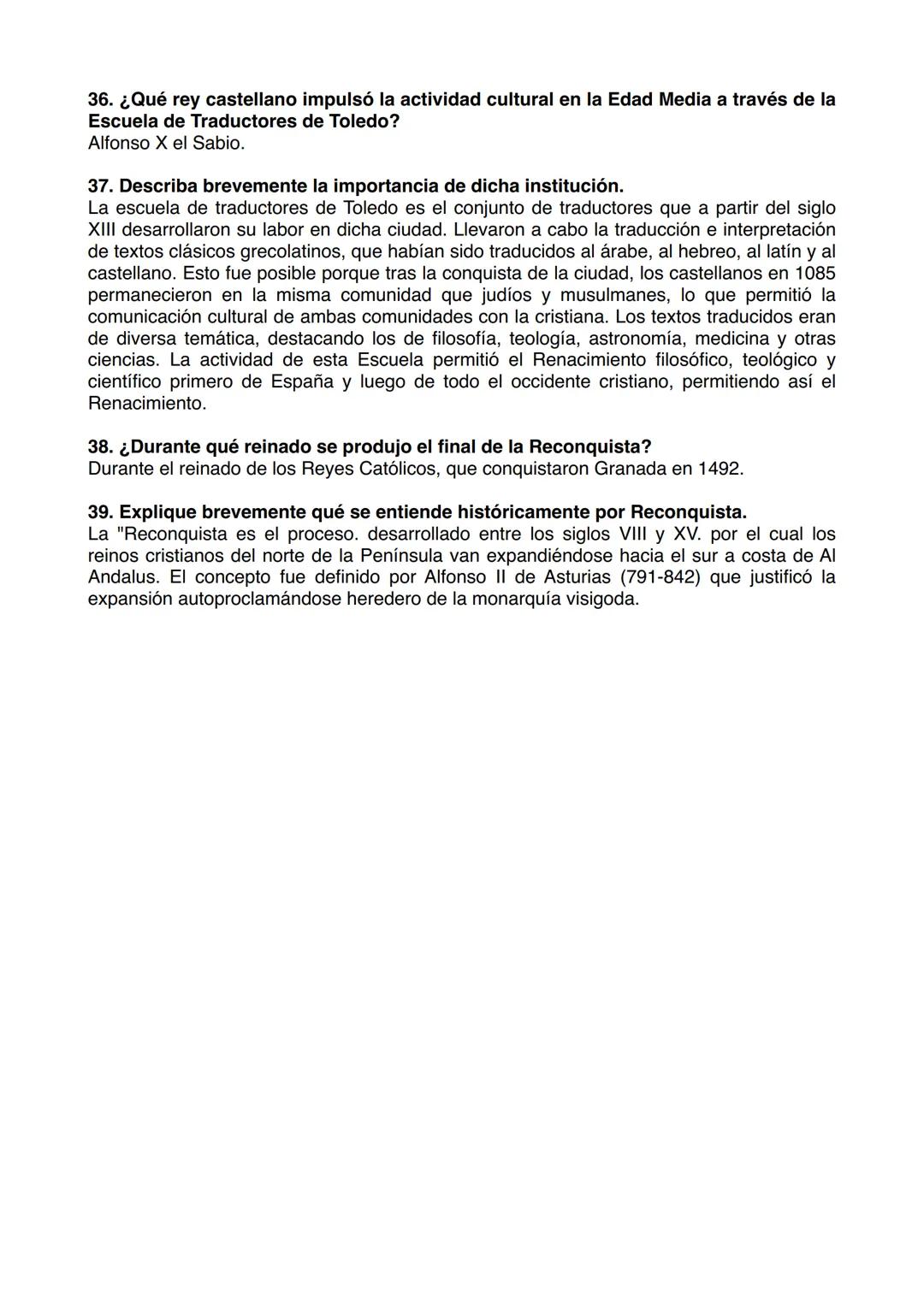 Historia de España 2º Bachillerato
Bloque 1
Preguntas cortas
1. Enumera las etapas en que se divide la Prehistoria.
Paleolítico, Neolítico y