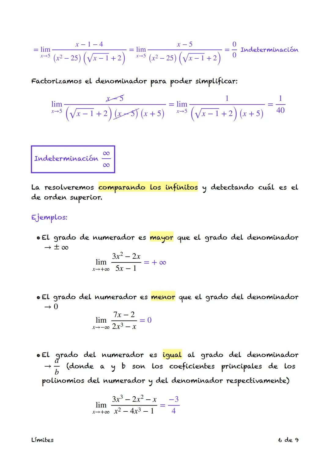 Límite de una función en un punto
La expresión lim f(x) se lee límite de la función f(x) en el punto x=a
x-a
y se define como el valor al qu