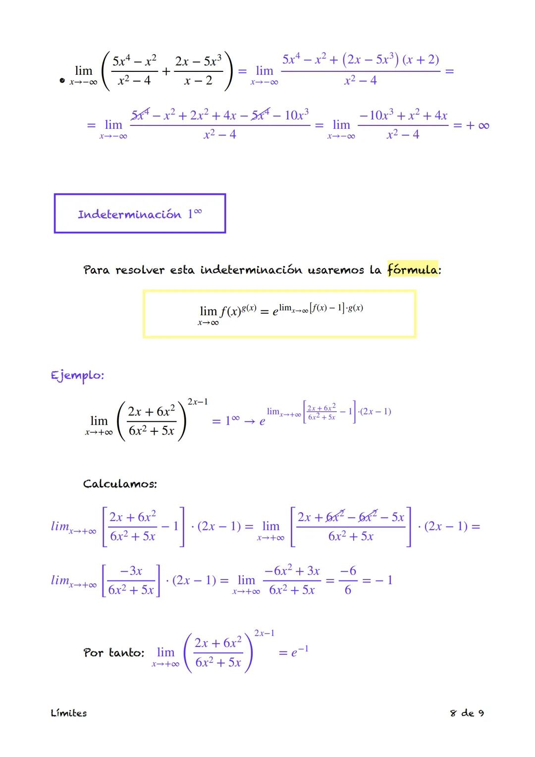 Límite de una función en un punto
La expresión lim f(x) se lee límite de la función f(x) en el punto x=a
x-a
y se define como el valor al qu