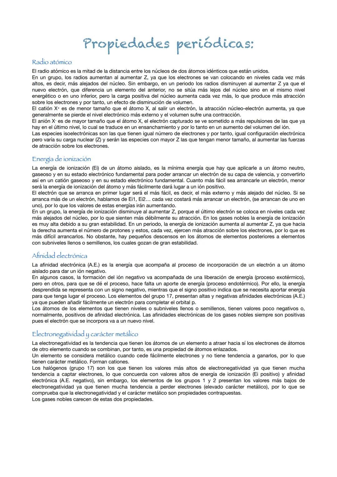 # Propiedades periódicas:
## Radio atómico
El radio atómico es la mitad de la distancia entre los núcleos de dos átomos idénticos que está
