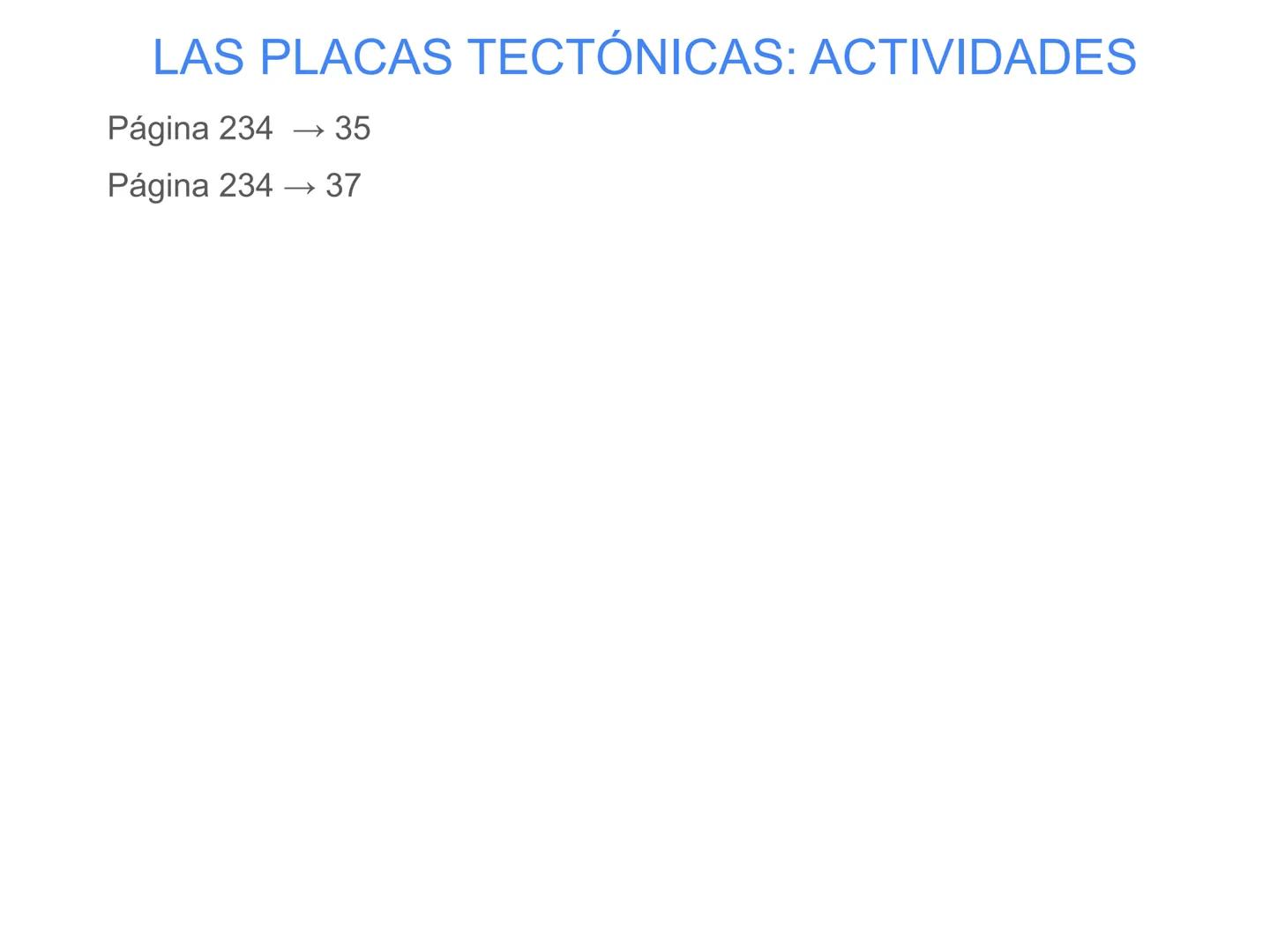 TEMA 10. MANIFESTACIONES DE LA
ENERGÍA INTERNA DE LA TIERRA
Efectos de un terremoto
Volcán en erupción 1. LAS PLACAS TECTÓNICAS
Las placas t