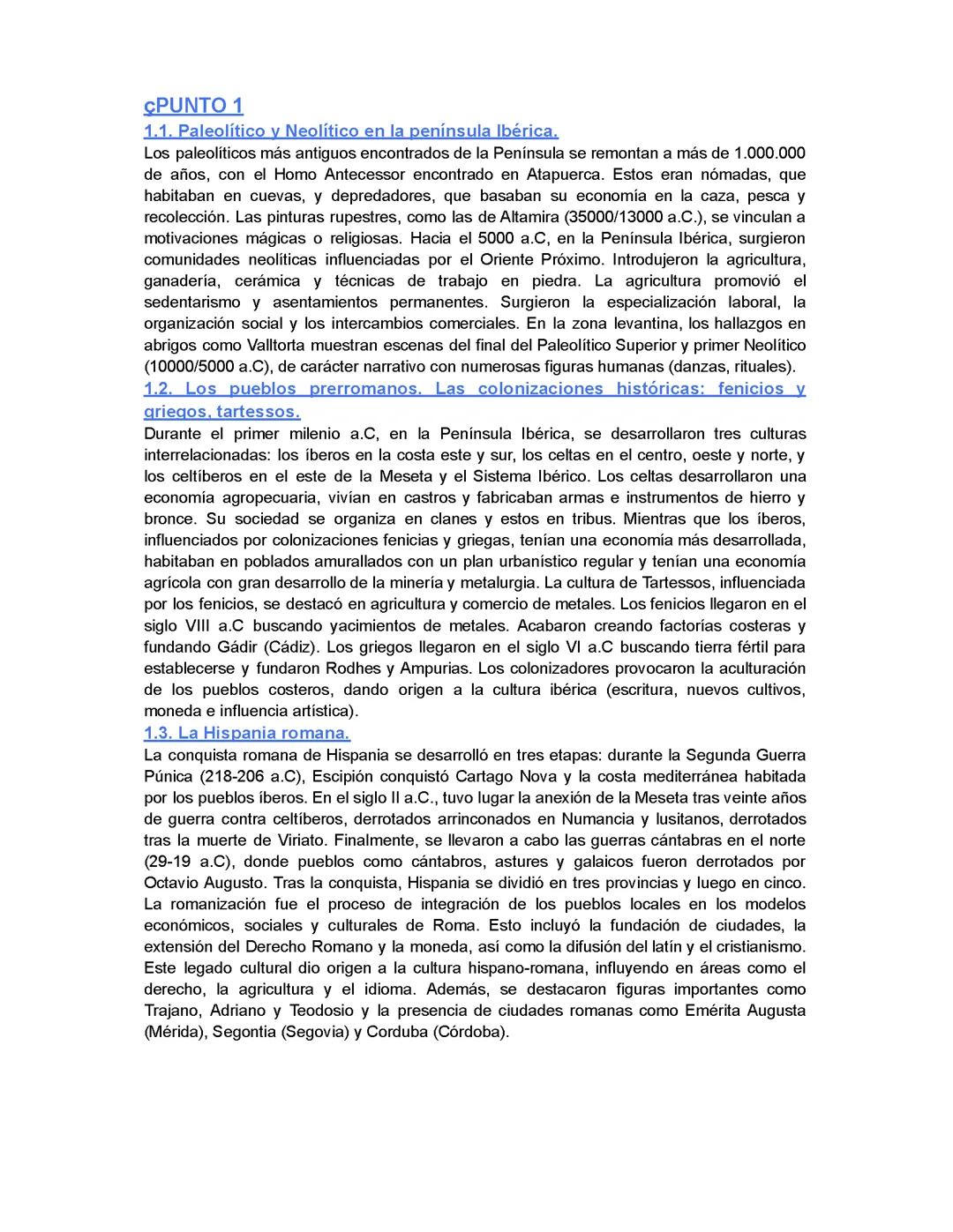 Epígrafes, historia 1,2,3 2bach