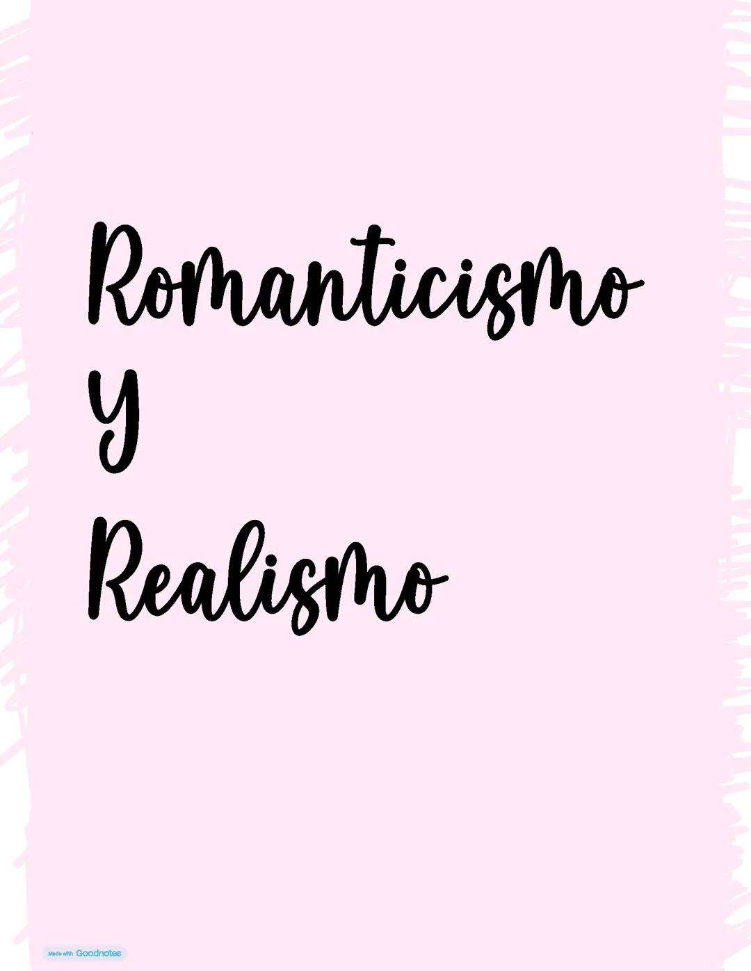 Romanticismo y realismo 4eso