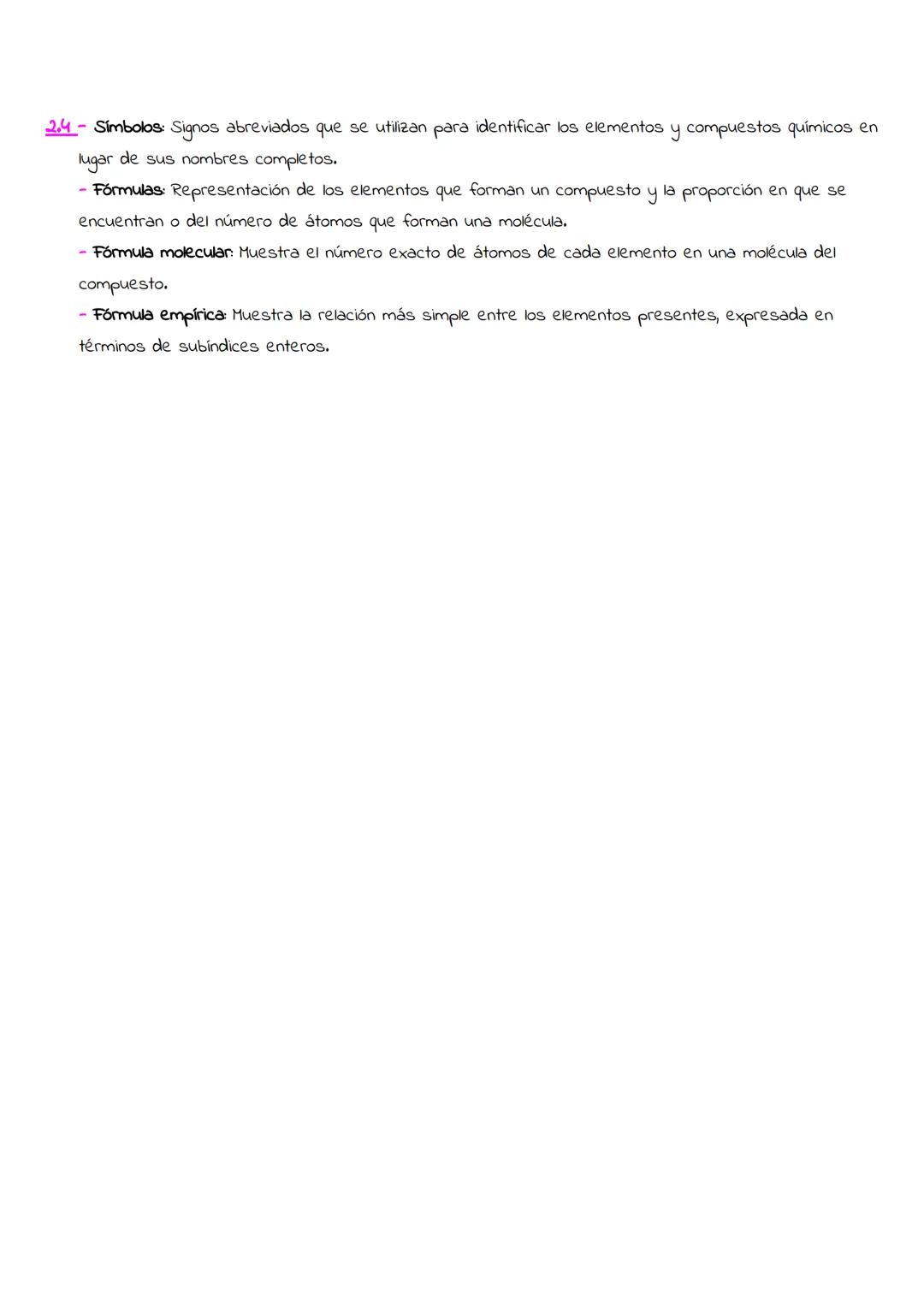 +
Química
24/25
Temario completo
* Tema 1
1.1 - Atomo: Parte más pequeña de una sustancia que no se puede descomponer químicamente. Los
átom