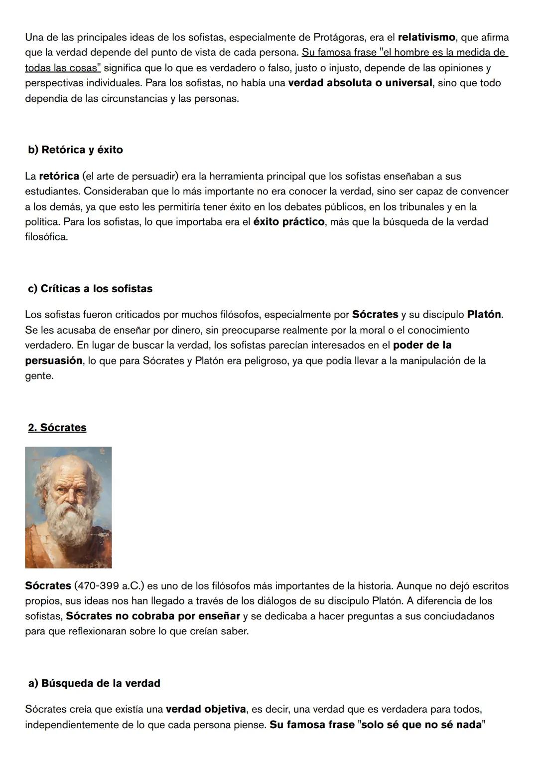 # SOFISTAS -
# SOCRATES
Sofistas y Sócrates: Diferencias y Comparación
Durante el siglo V a.C. en la Grecia clásica, surgieron dos corrien