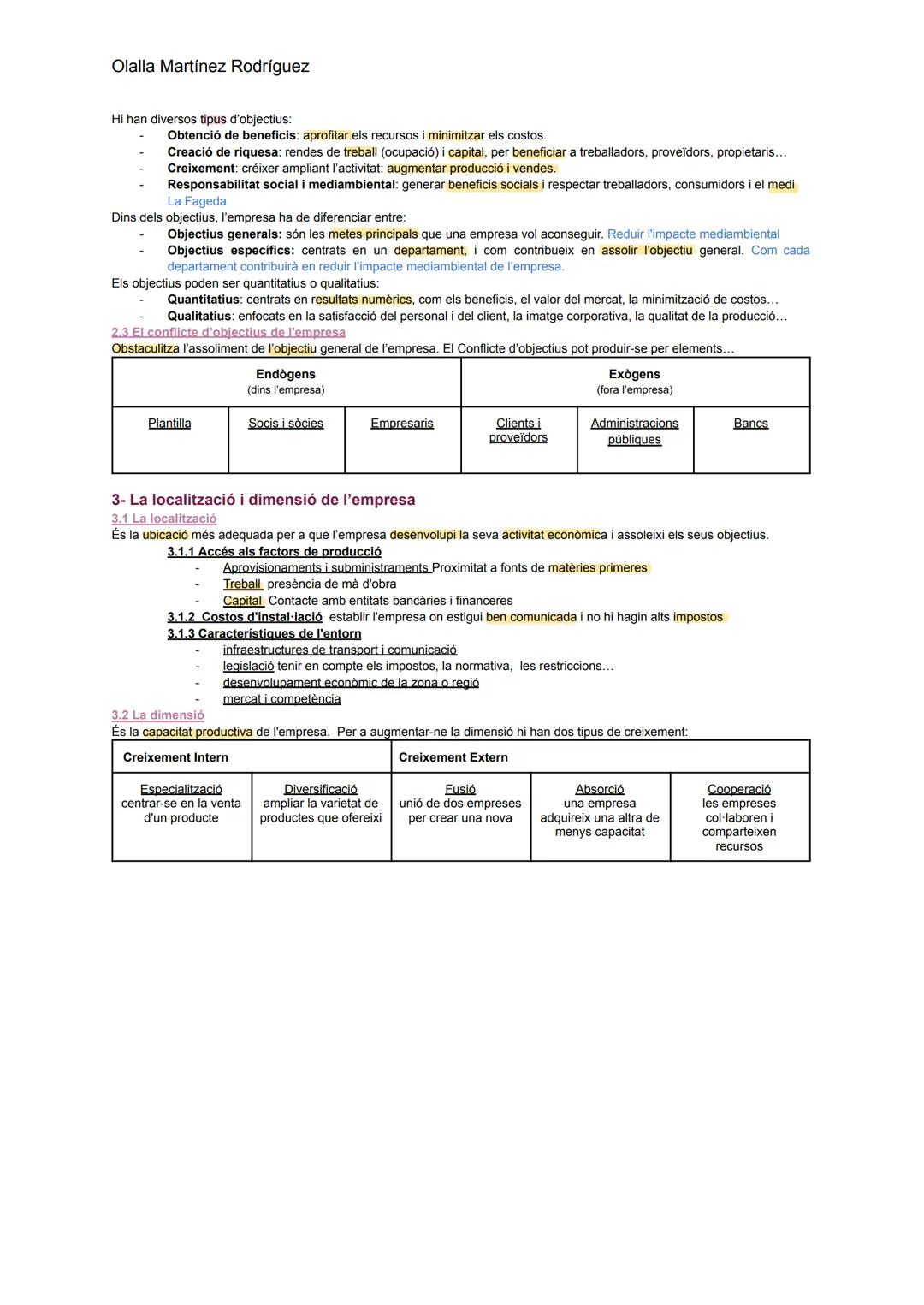 Olalla Martínez Rodríguez
# 1.L'ECONOMIA I L'EMPRESA
L'economia és la ciència que estudia la manera de satisfer les necessitats humanes ge