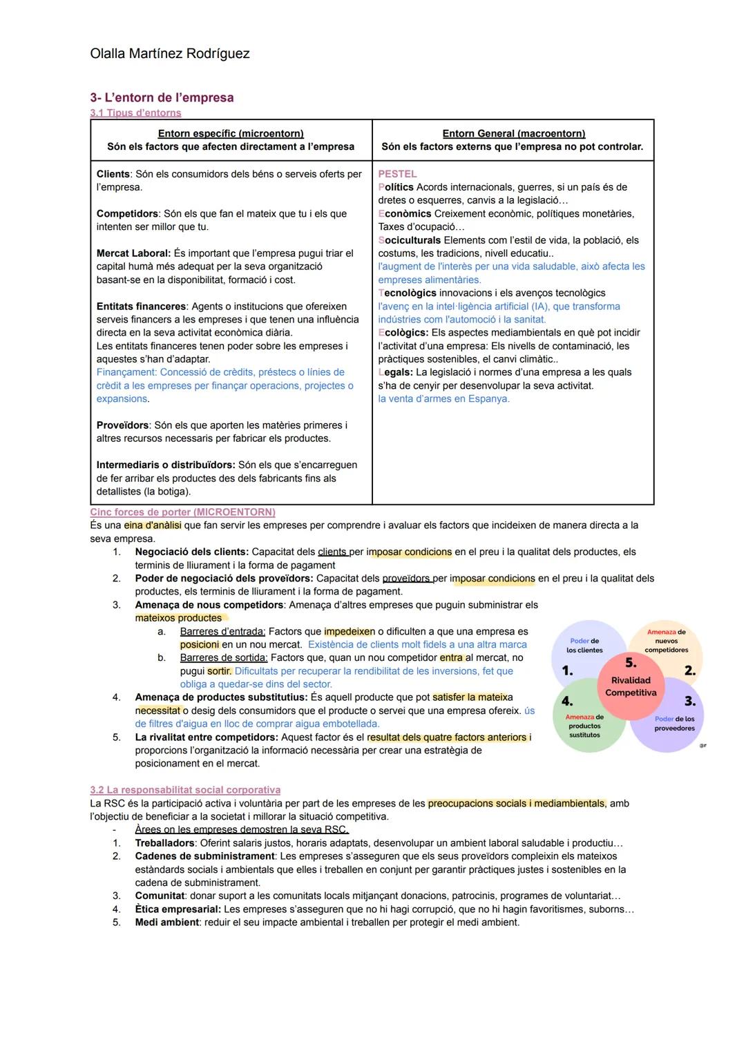Olalla Martínez Rodríguez
# 1.L'ECONOMIA I L'EMPRESA
L'economia és la ciència que estudia la manera de satisfer les necessitats humanes ge