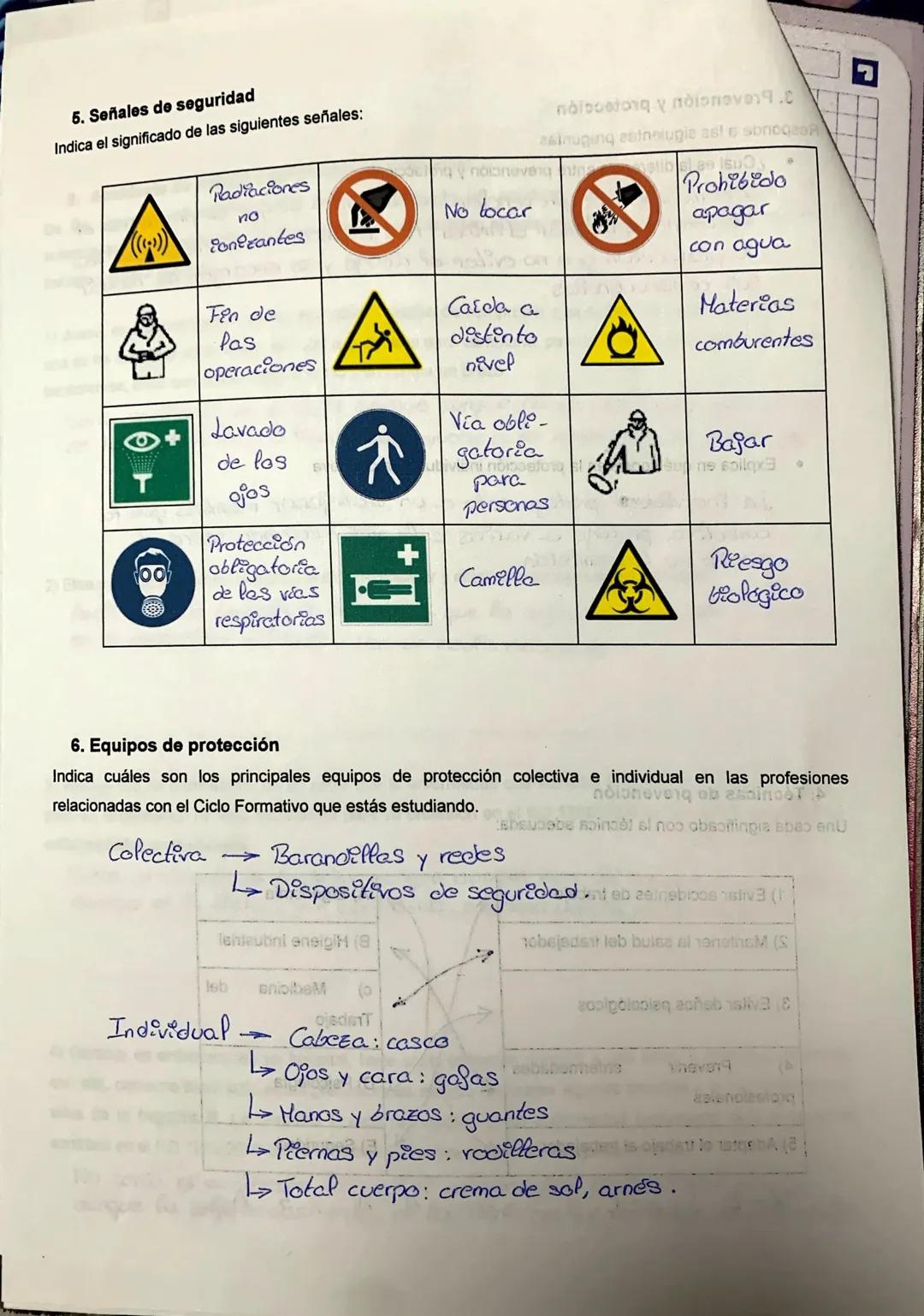 EJERCICIOS UD1 DE PREVENCIÓN DE RIESGOS
1. Accidente in itinere
Indica en cuáles de los siguientes casos nos encontramos ante un accidente