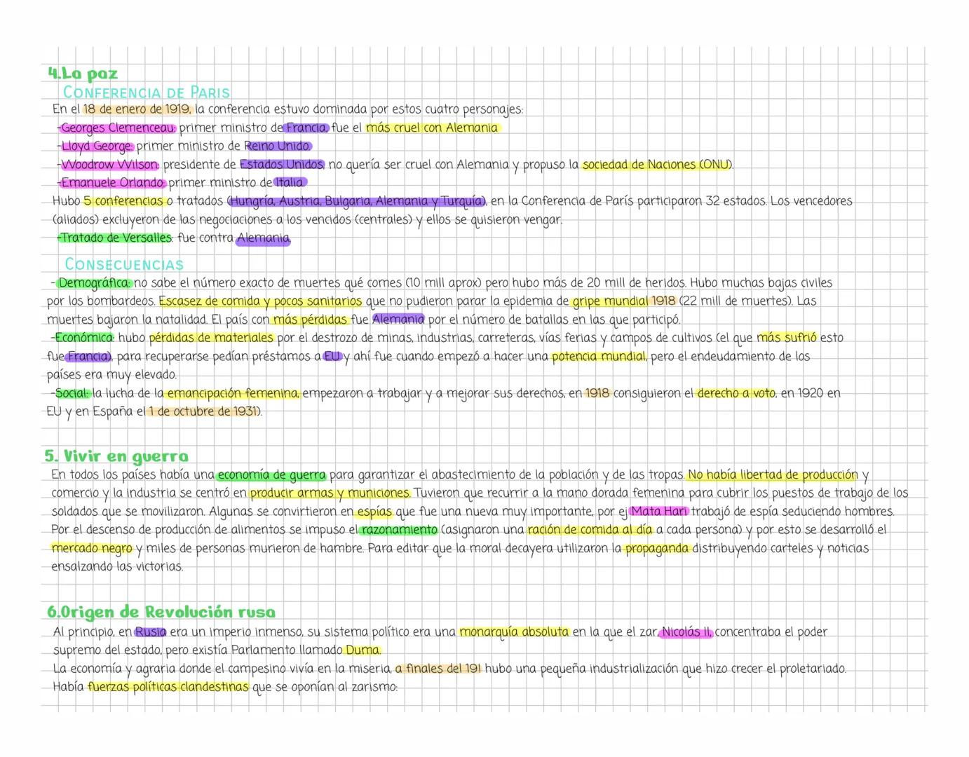 Note
Study LA PRIMERA GUERRA MUNDIAL
1.Preguerra
RIVALIDADES
Francia perdió Alsacia y Lorena en 1870 por los alemanes.
-Los imperios austroh