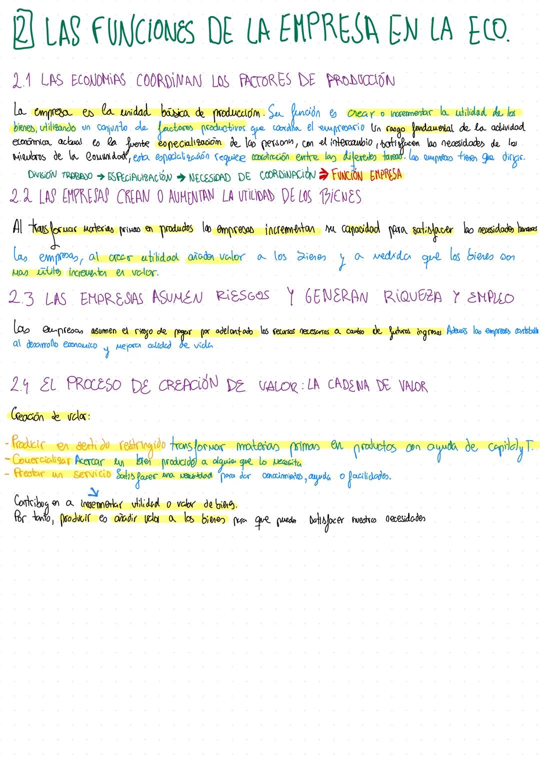 # T1 # 1. EL PAPEL DE LA EMPRESA EN LA ECONΟΜΓΑ
UNA VISIÓN PANORÁMICA DE LA ECONOΜΙΑ
## 1.1 ACTIVIDAD ECONÓMICA Y EMPRESA
El fim de la act