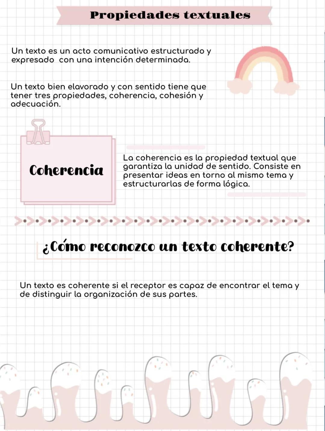 # Propiedades textuales
Un texto es un acto comunicativo estructurado y
expresado con una intención determinada.
Un texto bien elavorado y