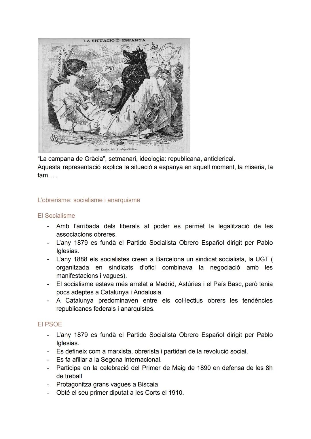 # LA RESTAURACIÓ BORBÒNICA
(1875-1898/1902)
• Antecedents del nou sistema:
- La fi de la Primera República (1873-1874)
- Manifest de Sandh