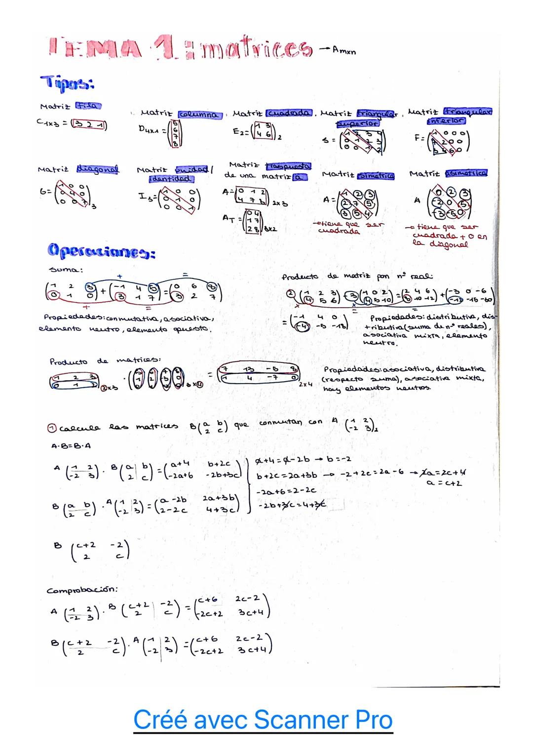# IEMA 1: matrices - $A_{mxn}$
Tipas:
Matriz Fila
$C_{1x3}$=$\begin{pmatrix} 3 & 2 & 1 \end{pmatrix}$
Matriz Columna, Matriz Cuadrada, Ma