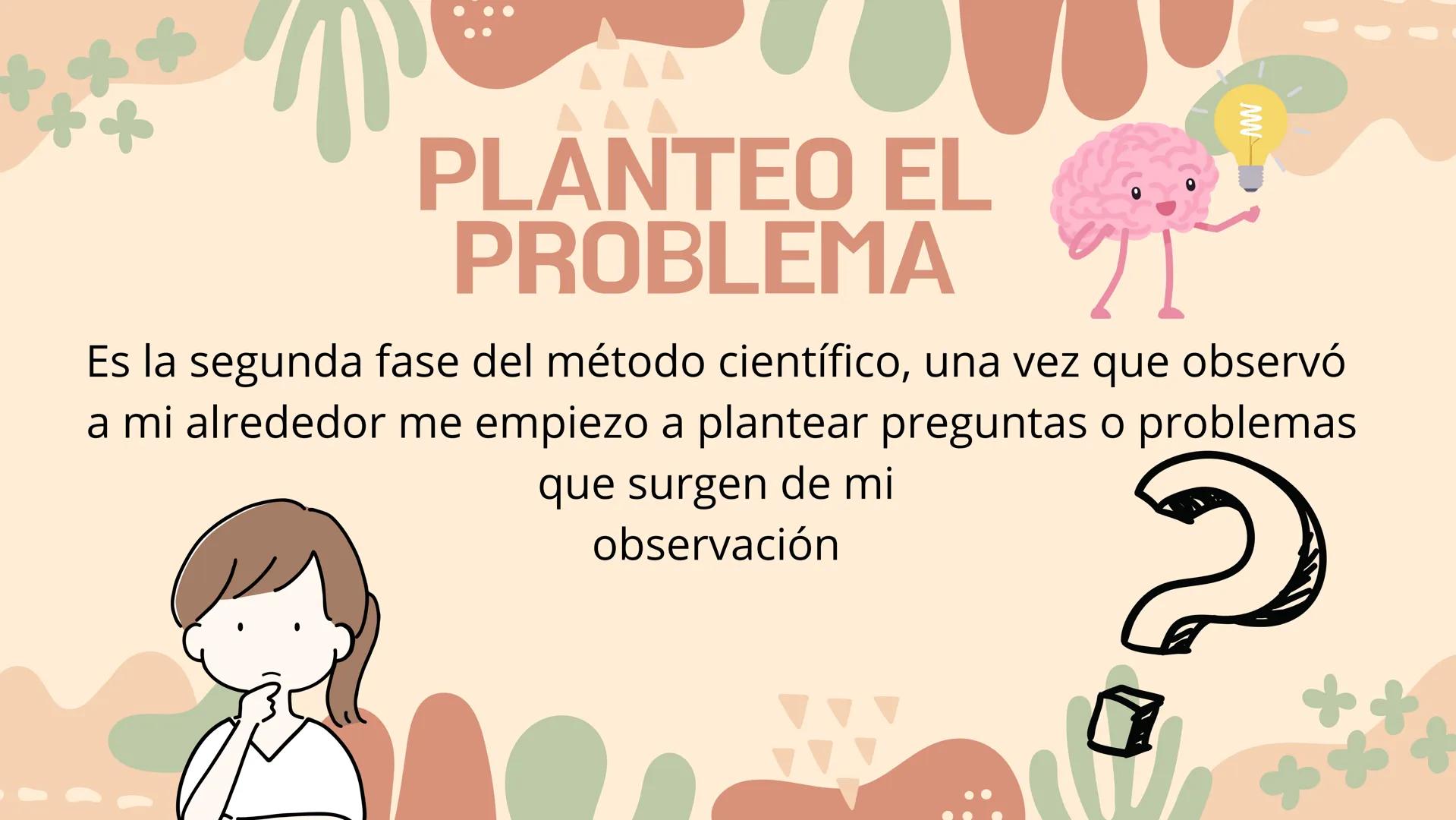 EL METODO
CIENTIFICO PARTES DEL METODO
CIENTIFICO
OBSERVACIÓN
PLANTEO PROBLEMA
• PLANTEO HIPÓTESIS
• PLANTEO EXPERIMENTO
EXPERIMENTO
• ANALI