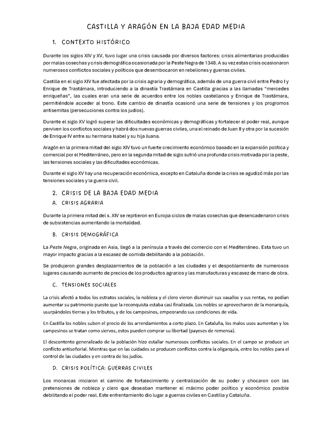 CASTILLA Y ARAGÓN EN LA BAJA EDAD MEDIA PAU 2025