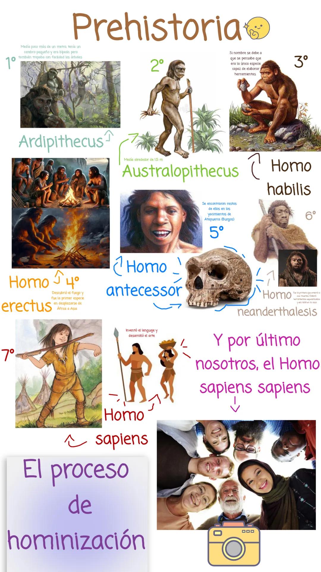 # Prehistoria
La características que nos
diferencian de otros
primates son:
Bipedismo
Es la capacidad de caminar
sobre dos pies sin ayuda
