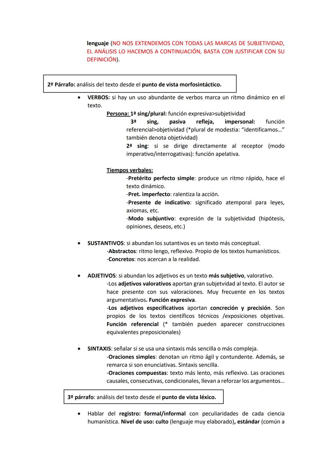 COMENTARIO DE TEXTO COMPLETO (APLICABLE A TEXTOS
EXPOSITIVOS-ARGUMENTATIVOS DE TIPO
PERIODÍSTICO/HUMANÍSTICO)
1. TEMA: oración con un sustan