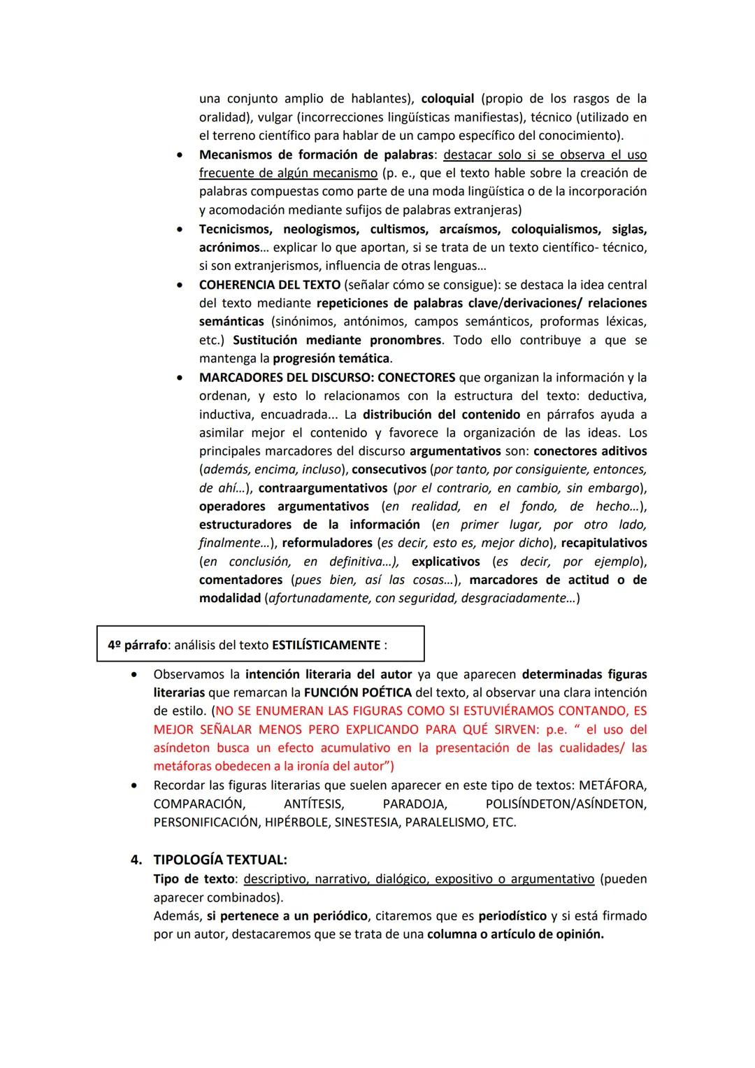 COMENTARIO DE TEXTO COMPLETO (APLICABLE A TEXTOS
EXPOSITIVOS-ARGUMENTATIVOS DE TIPO
PERIODÍSTICO/HUMANÍSTICO)
1. TEMA: oración con un sustan
