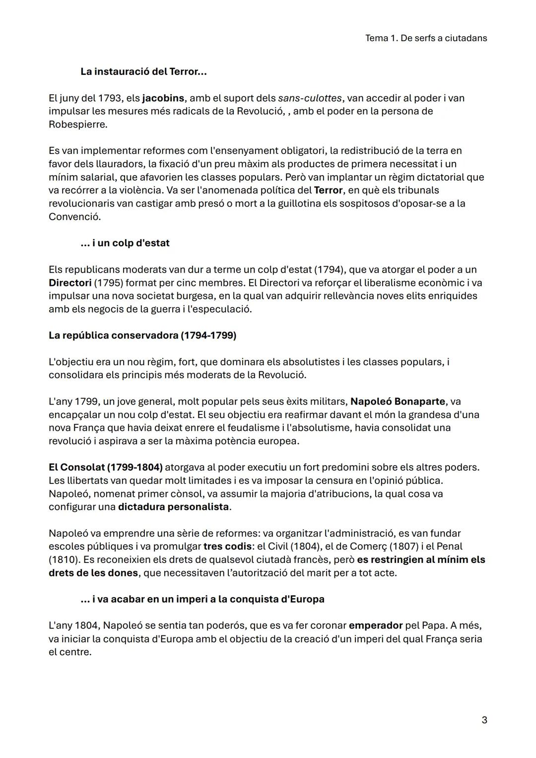 Tema 1. De serfs a ciutadans
5, 6, 7, 8 La Revolució francesa
A França, al segle XVIII, van créixer les protestes contra les rendes senyor