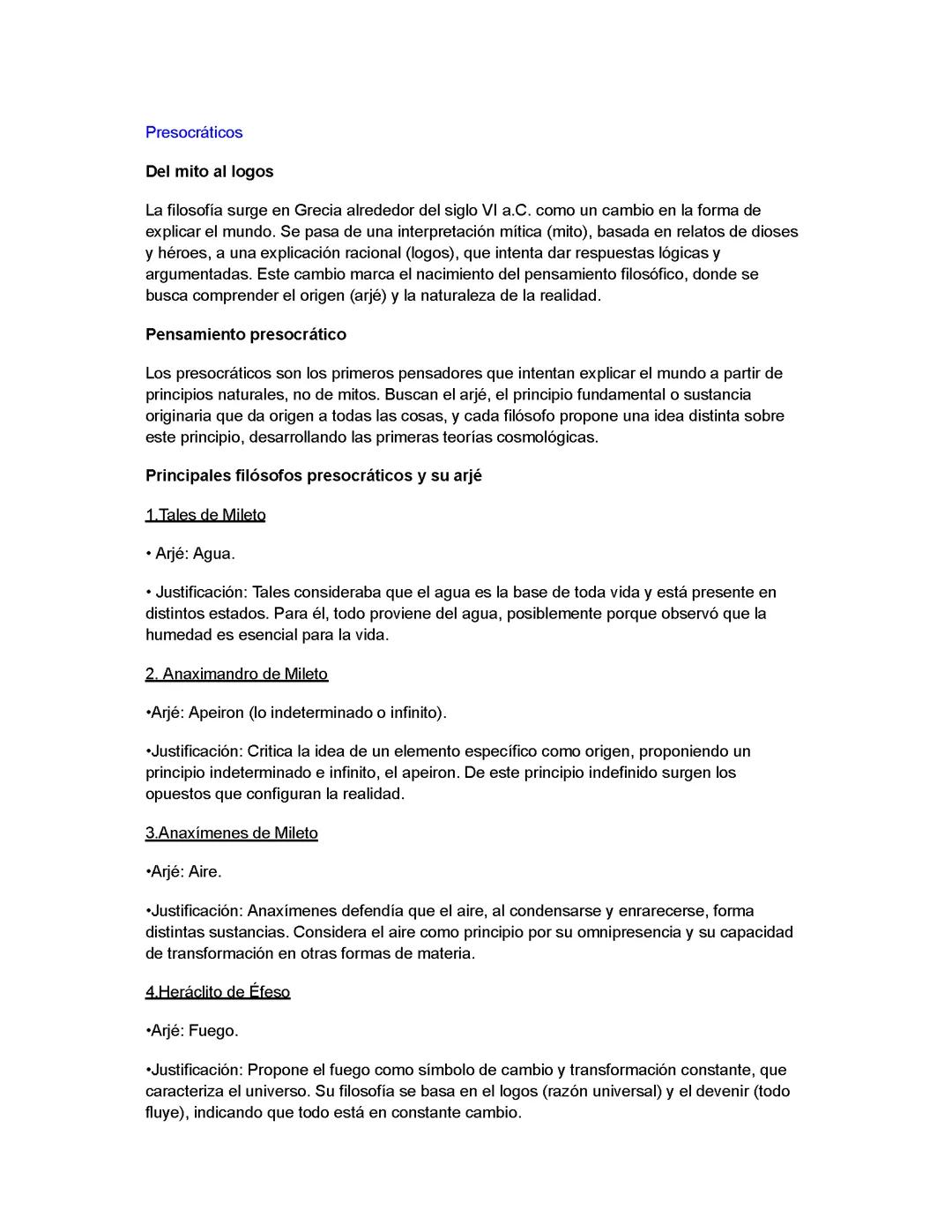 Apuntes filosofía 2 bach