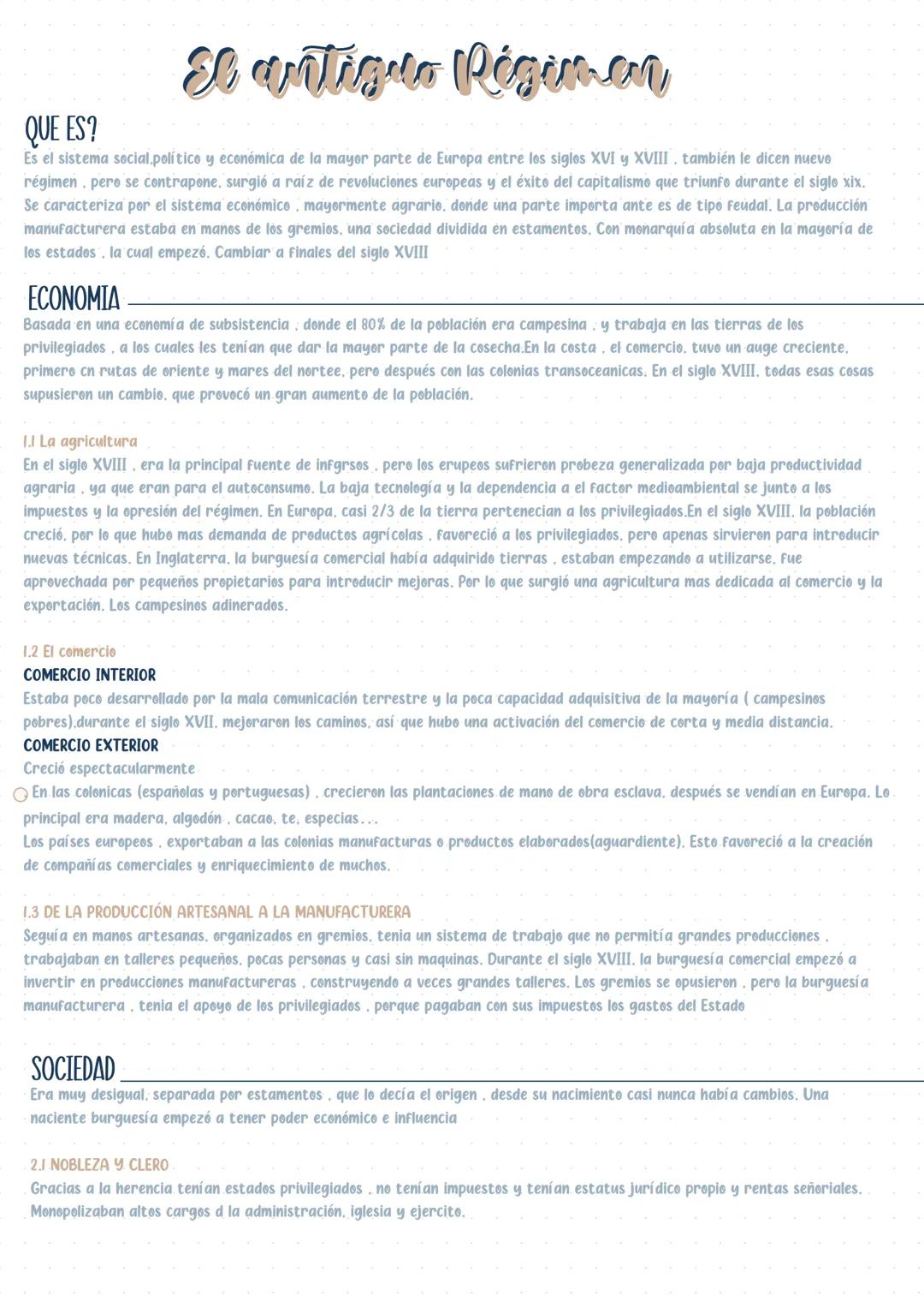El antigua Régimen
QUE ES?
Es el sistema social político y económica de la mayor parte de Europa entre los siglos XVI y XVIII. también le di