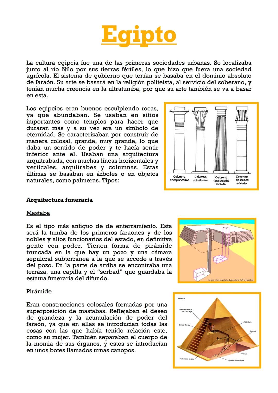 Arte egipcio: Fundamentos artísticos