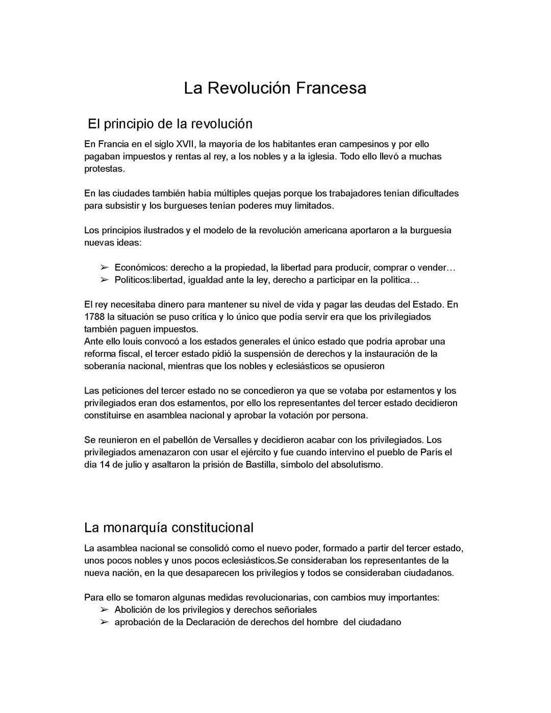 la revolución Francesa