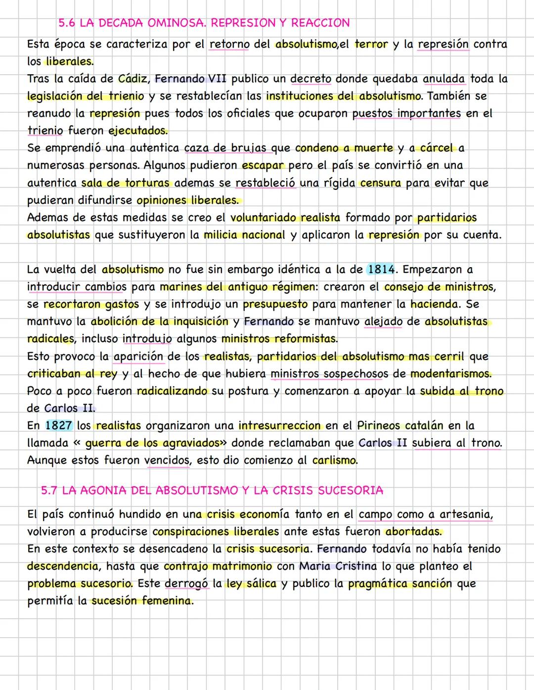 haanisha och antiquo régimen
1. LA CRISIS DE 1808
A finales de 1807 la situación social y económica del país era muy grave pues las
guerras,