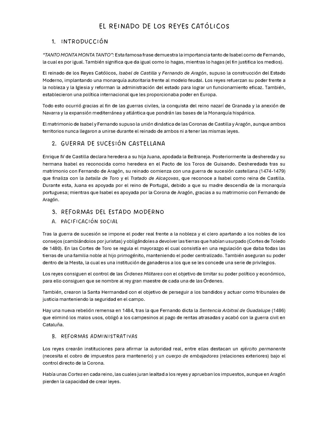 REINADO DE LOS REYES CATÓLICOS PAU