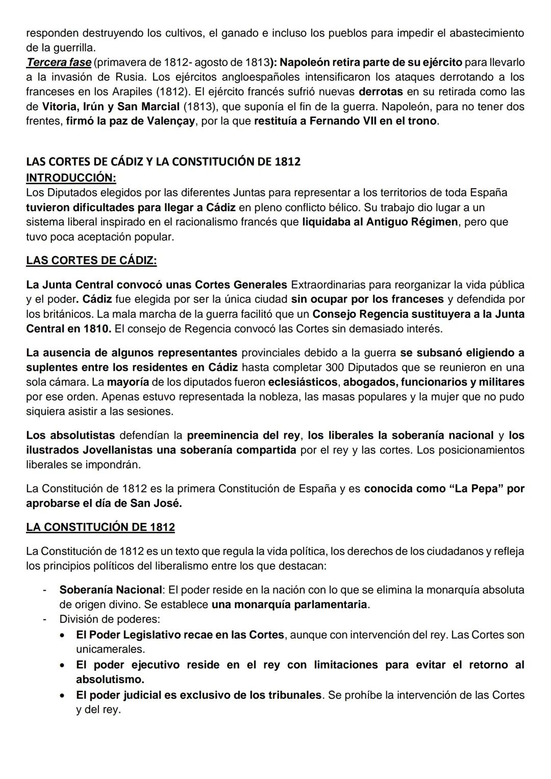 GUERRA DE LA INDEPENDENCIA: CAUSAS, BANDOS Y DESARROLLO.
INTRODUCCIÓN:
La Guerra de la Independencia supone la posibilidad de superar el Ant