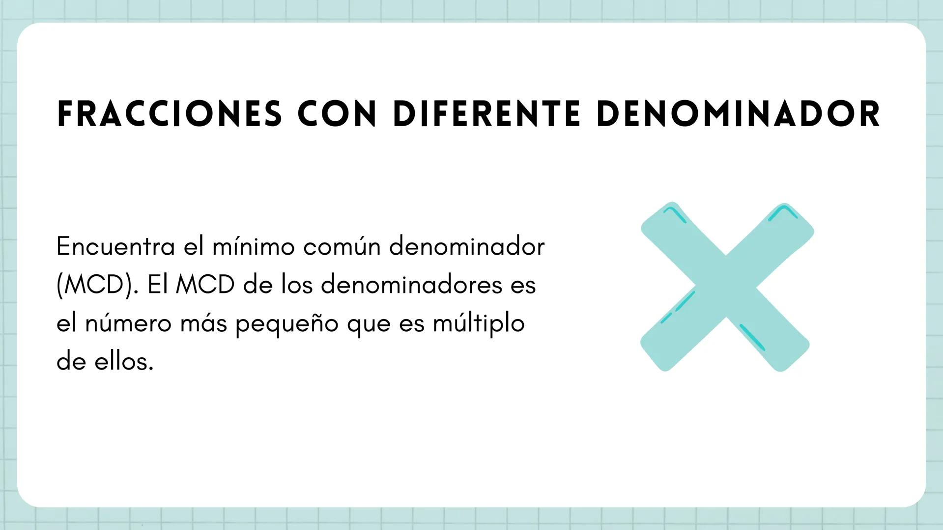 87
୮
1 SUMA DE
FRACCIONES 1
3 SUMA DE FRACCIONES
Sumar fracciones puede parecer
complicado al principio, pero se
puede hacer de manera senci