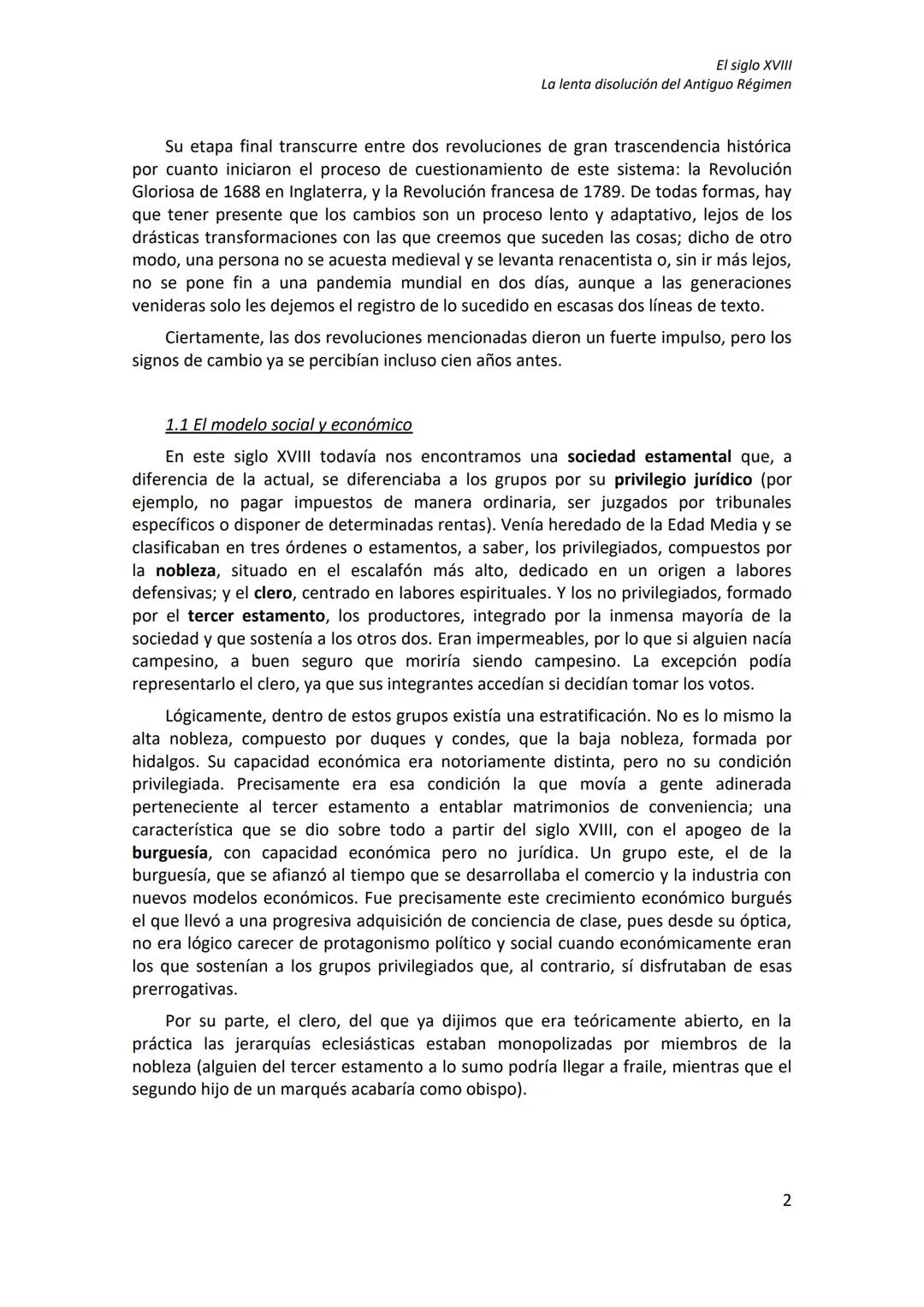 El siglo XVIII
La lenta disolución del Antiguo Régimen
# El siglo XVIII
## La lenta disolución del Antiguo Régimen
1. Las bases del Antigu
