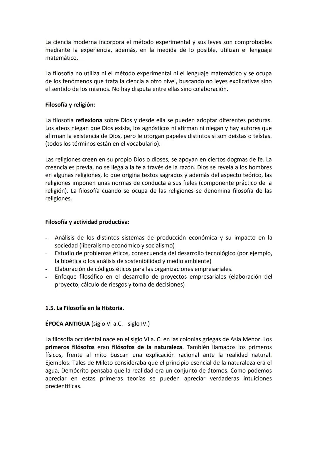 # UNIDAD 1. EL SABER FILOSÓFICO
TEORÍA Y VOCABULARIO
1.1. La filosofía como actitud y disciplina:
Actitud filosófica: analizar cualquier á