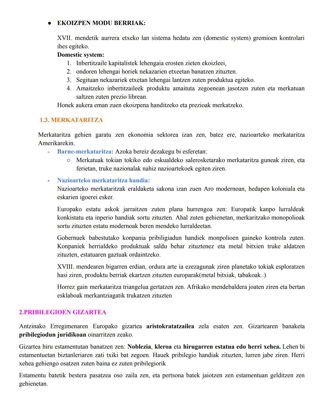# MUNDU GARAIKEDIKO HISTORIA
1.BIZTANLERIA, NEKAZARITZA EKΟΝΟΜΙΑ ΕΤA JAUNTXOEN ERREGIMENA
1.1.TRANTSIZIO DEMOGRAFIKOA
Antzinako erregimen